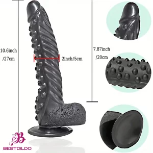 10.6in Spiked Big Fantasy Grainy Dildo For Vagina Prostate Cock Sex Toy