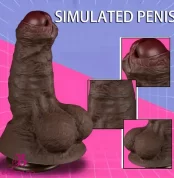 7.87in Superb Skin Thick Real Feeling Silicone Dildo For Women Intimate Sex