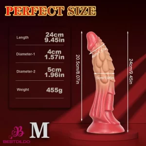 7.48in 9.45in 11.02in 13.38in Big Dragon Fantasy Silicone Soft Monster Dildo