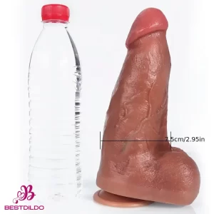 9.06in Superb Skin Thick Real Silicone Big Dildo For Female Sex Intimate