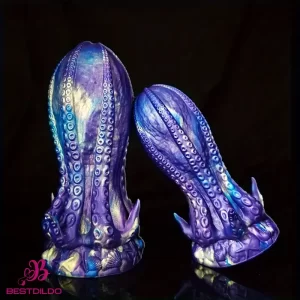 5.5in 6.3in 8.26in 9.64in Gourd Egg Starry Sky Silicone Octopus Anal Dildo