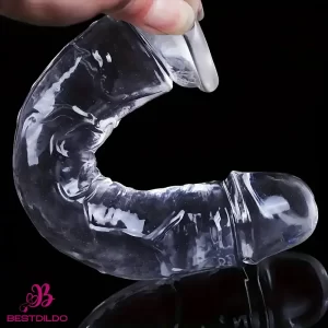 6.3in 7.1in 7.7in 8.5in 9.8in 12in Realistic Cock Clear Dildo With Suction Cup
