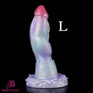5.7in 7.79in 9.96in Dragon Soft Silicone Monster Odd Alien Dildo With Big Knot