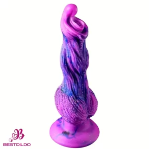 9.8in Fantasy Animal Soft Silicone Dog Monster Dildo For Couples Clit Play