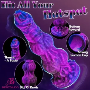9.65in Fantasy Soft Silicone Monster Dildo For Couples Woman Love Play