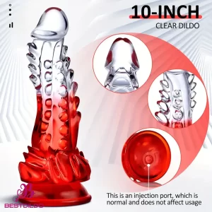8.6in Spiked Soft Dildo Female Masturbator For Woman Anus Vagina