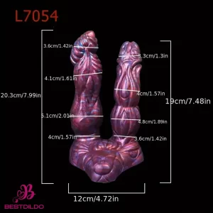 7.64in 7.99in 8.07in Fantasy Silicone Double Heads Dildo For Lesbian Love