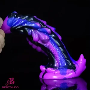 8.56in Large Animal Dragon Odd Silicone Soft Dildo Prostate Clit Massager