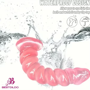 7.1in Unisex Soft Flexible Silicone Dildo For Hands Free Woman Sex Play