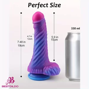 7.48in Soft Silicone Fantasy Monster Body Safe Dildo For Women Cock