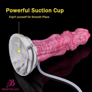 8.03in Realistic Animal Alien Dragon Ejaculating Silicone Cock Dildo