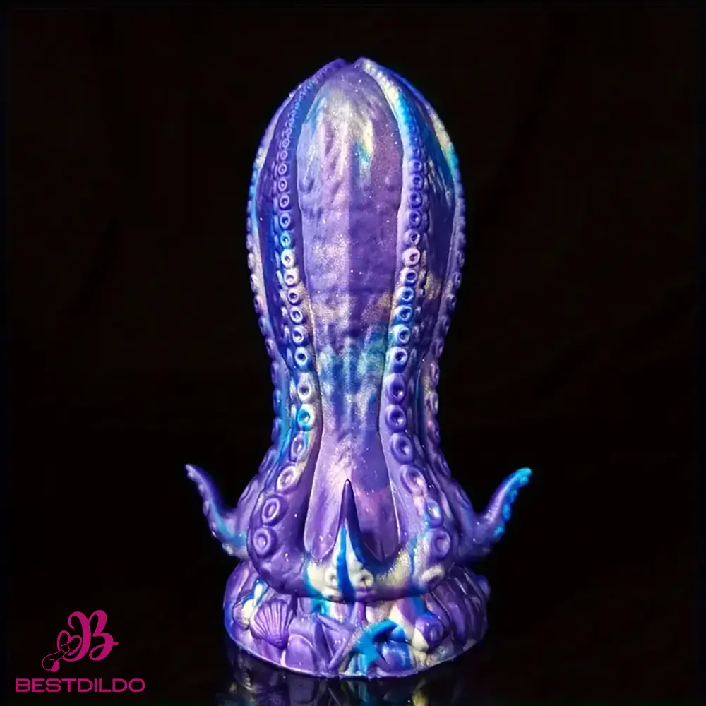 realdildos10 5.5in 6.3in 8.26in 9.64in Gourd Egg Starry Sky Silicone Octopus Anal Dildo