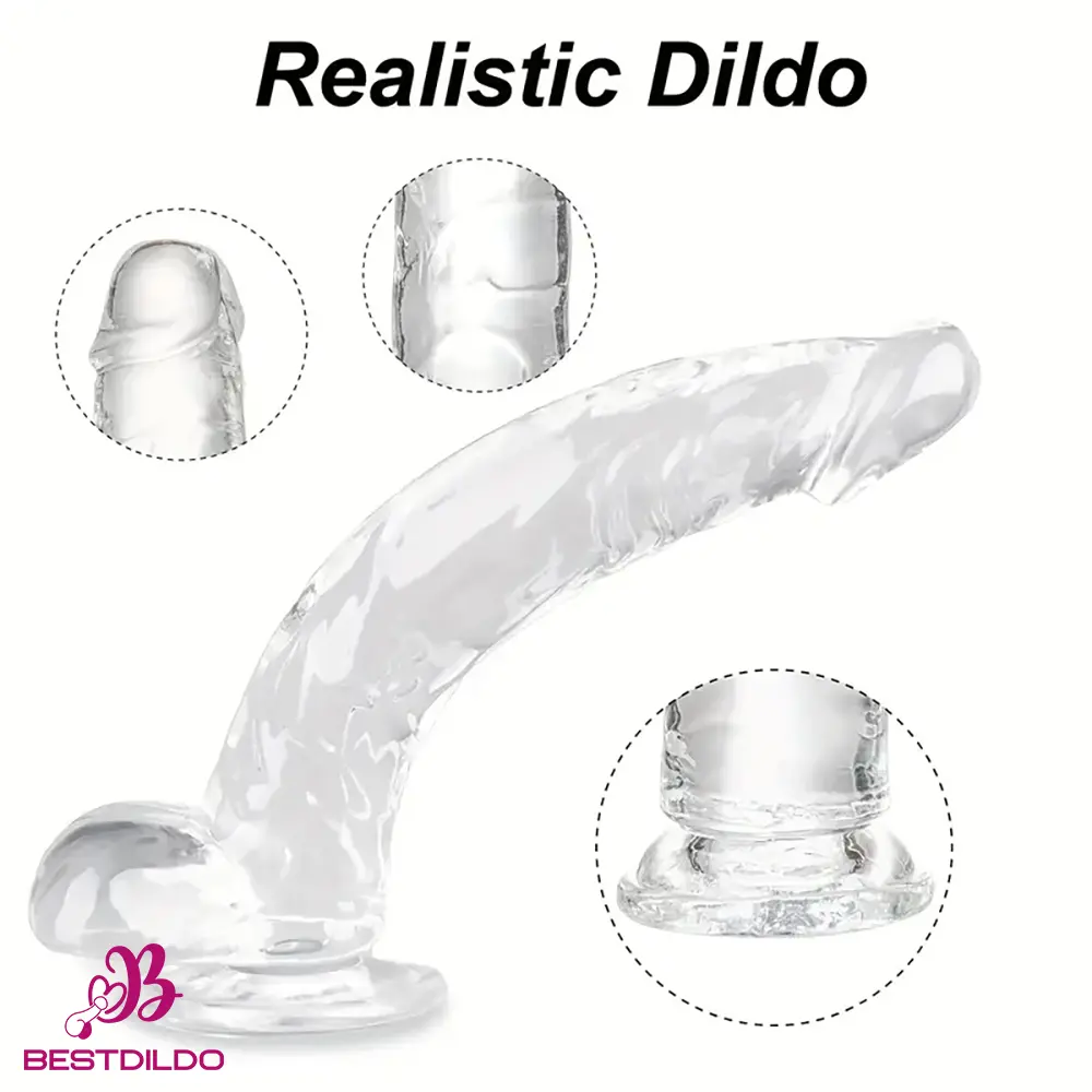 realdildos10 Multiple Lengths Clear Dildo For Women Men Gay Lesbian Cock Pleasure