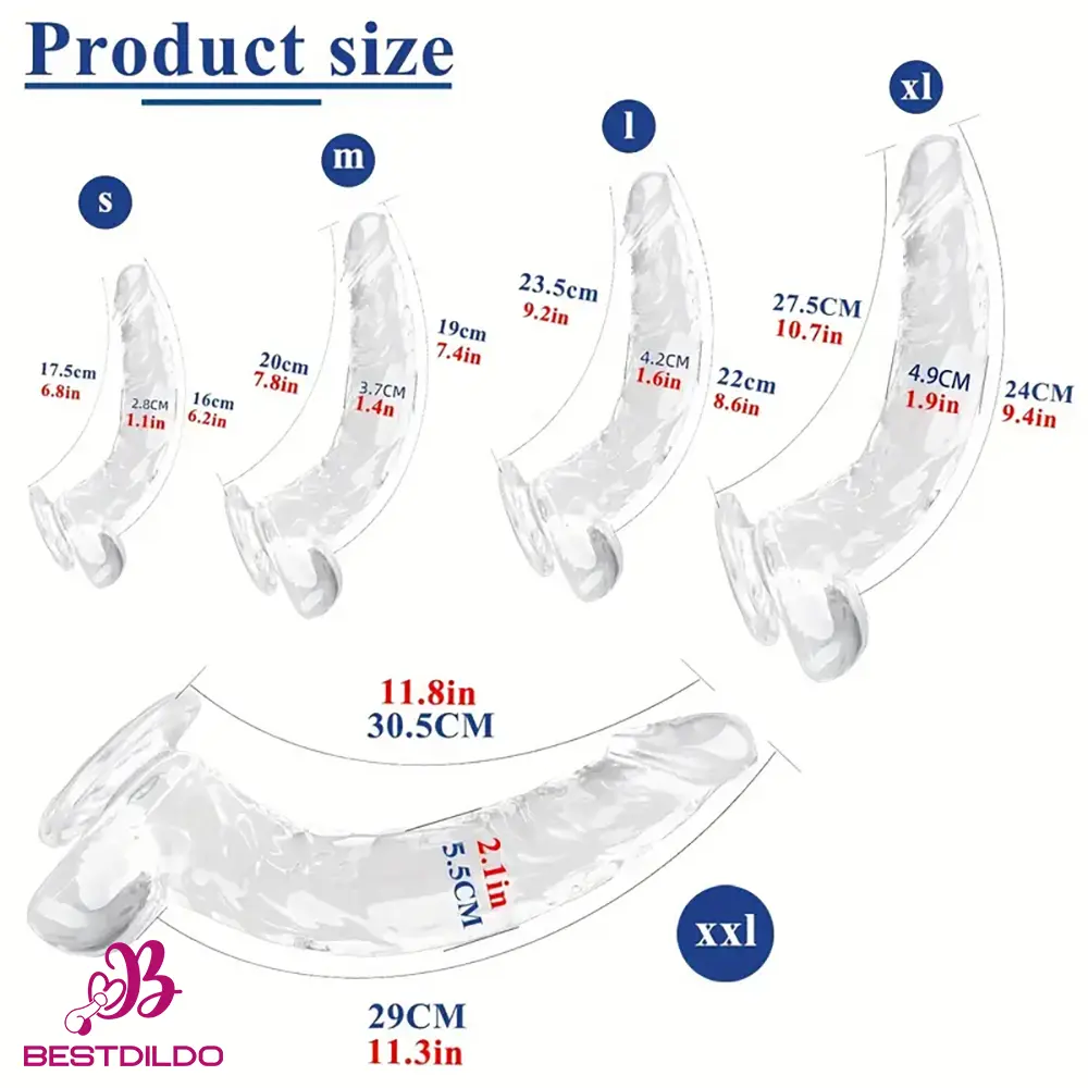 realdildos12 Multiple Lengths Clear Dildo For Women Men Gay Lesbian Cock Pleasure