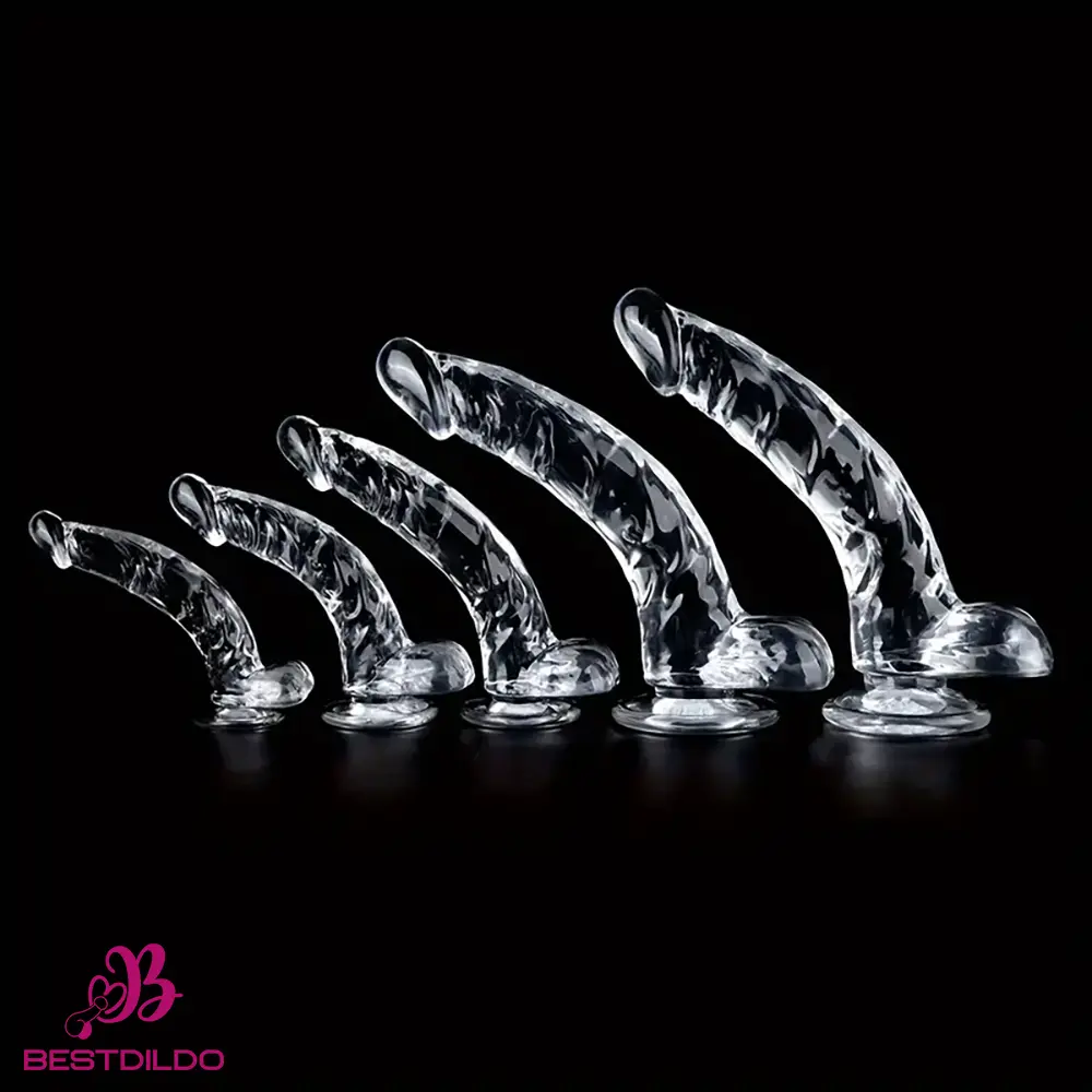 realdildos13 Multiple Lengths Clear Dildo For Women Men Gay Lesbian Cock Pleasure