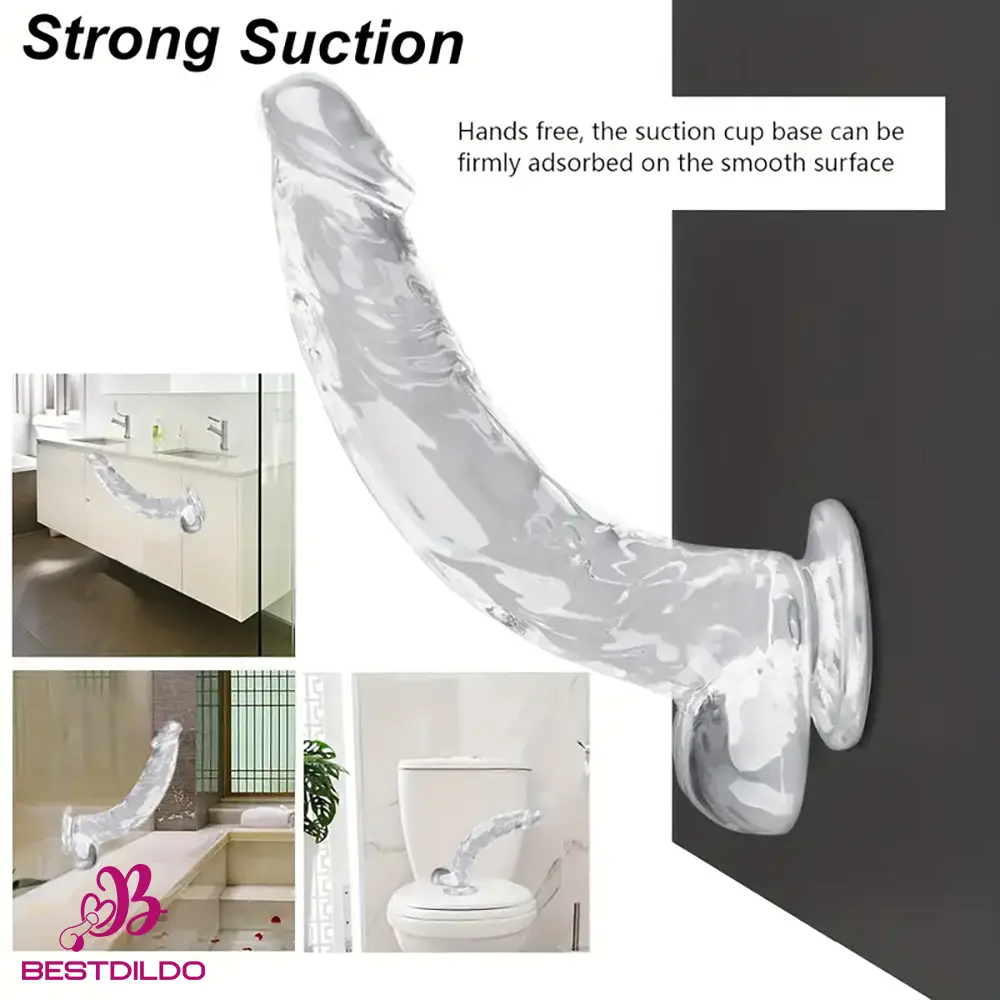 realdildos14 Multiple Lengths Clear Dildo For Women Men Gay Lesbian Cock Pleasure