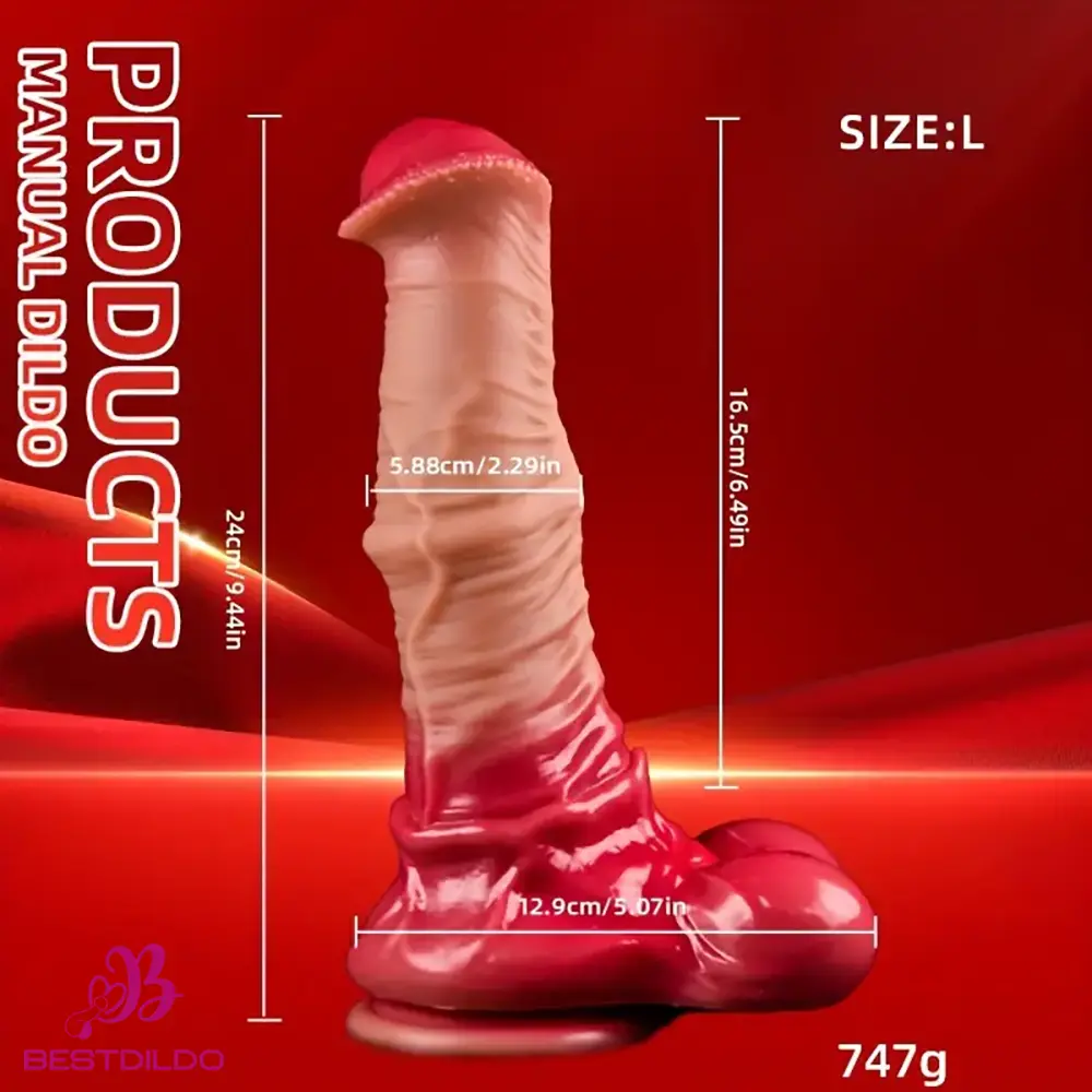 realdildos2 7.4in 8.46in 9.44in 10.03in 11.22in Big Silicone Soft Horse Animal Dildo