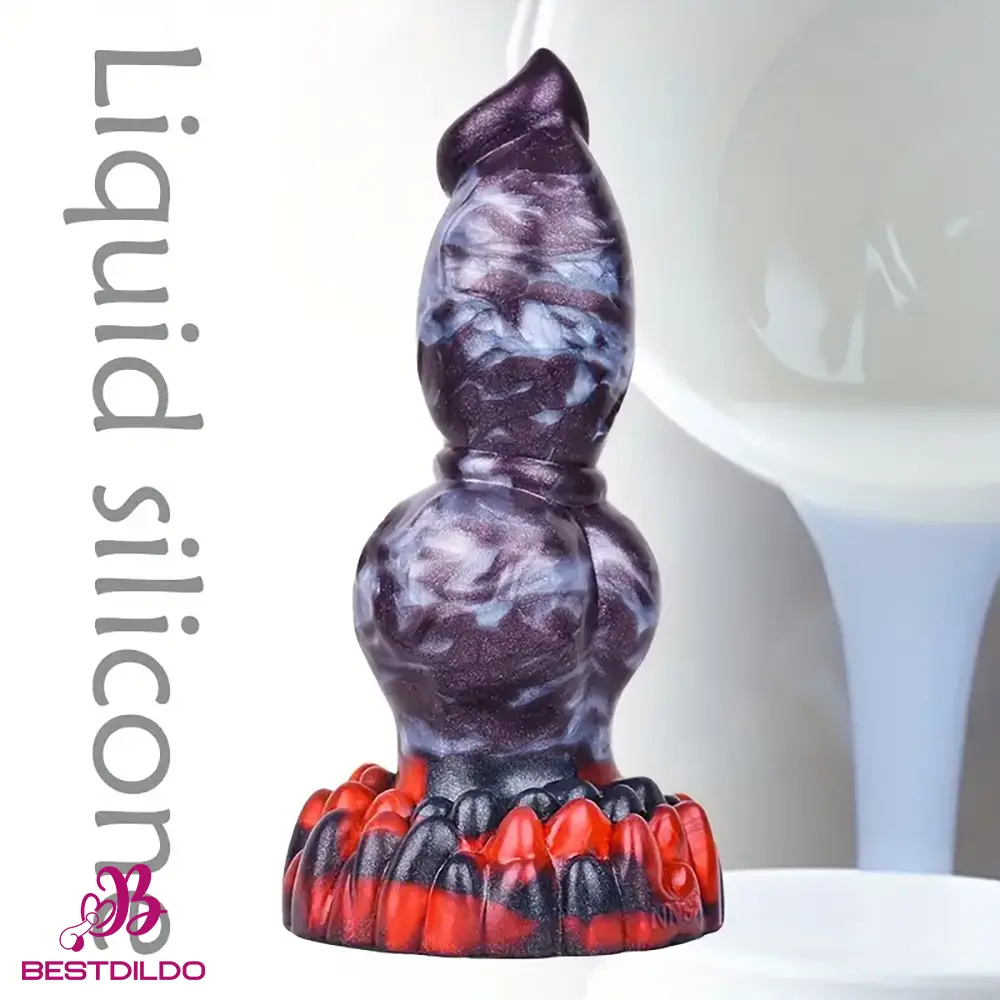 realdildos3 7.87in 7.99in 9.25in Soft Silicone Dog Dildo For Vagina Pleasure