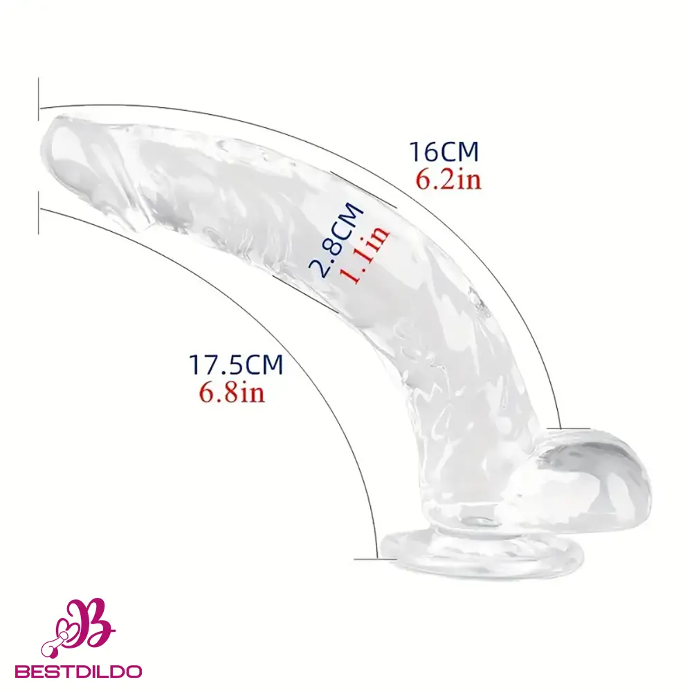 realdildos3 Multiple Lengths Clear Dildo For Women Men Gay Lesbian Cock Pleasure