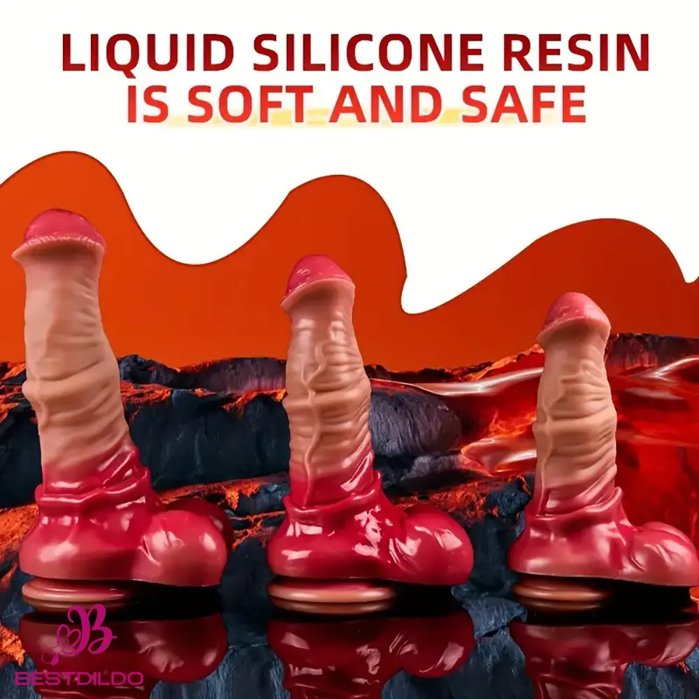 realdildos3 7.4in 8.46in 9.44in 10.03in 11.22in Big Silicone Soft Horse Animal Dildo