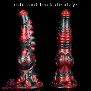 9.65in Silicone Big Soft Thick Tentacle Octopus Monster Dildo Love Tool
