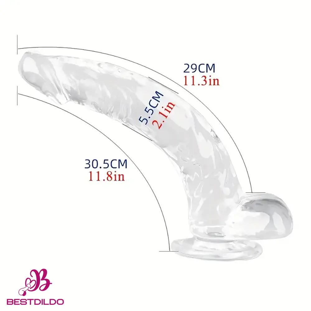 realdildos4 Multiple Lengths Clear Dildo For Women Men Gay Lesbian Cock Pleasure