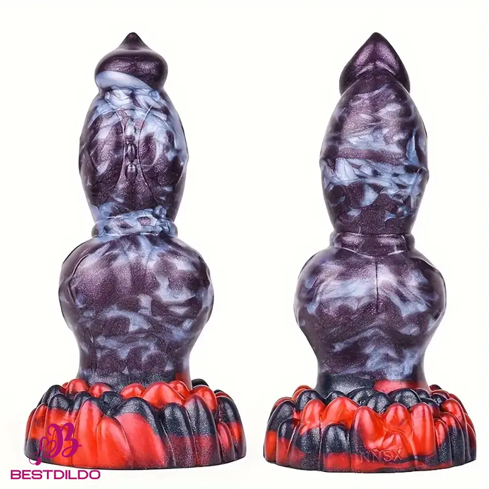 realdildos5 7.87in 7.99in 9.25in Soft Silicone Dog Dildo For Vagina Pleasure