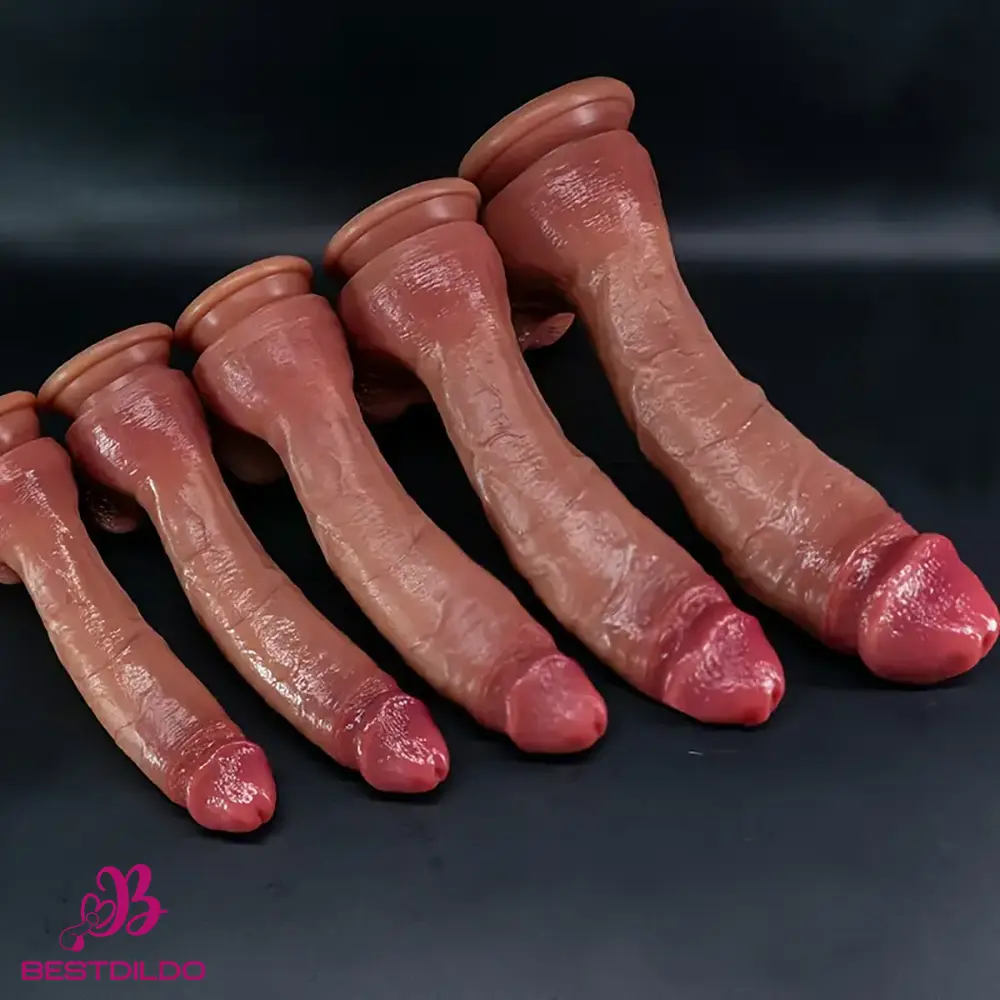 realdildos7 1 9.05in 10.43in 11.02in 12.2in 13.58in Soft Silicone Large Adult Sex Toy Dildo