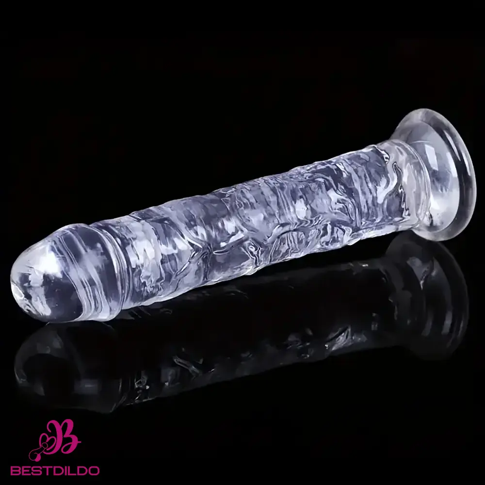 realdildos7 6.3in 7.1in 7.7in 8.5in 9.8in 12in Realistic Cock Clear Dildo With Suction Cup