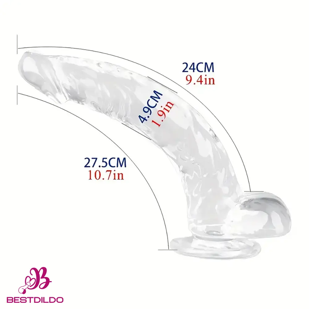 realdildos7 Multiple Lengths Clear Dildo For Women Men Gay Lesbian Cock Pleasure