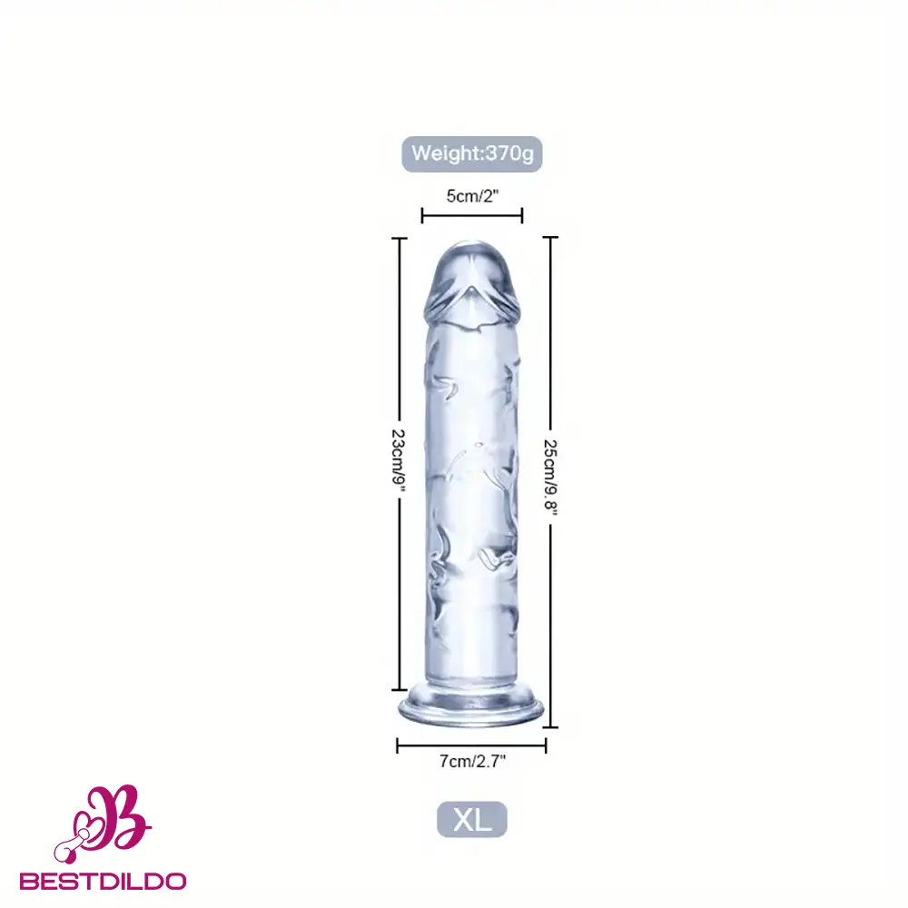 realdildos8 6.3in 7.1in 7.7in 8.5in 9.8in 12in Realistic Cock Clear Dildo With Suction Cup