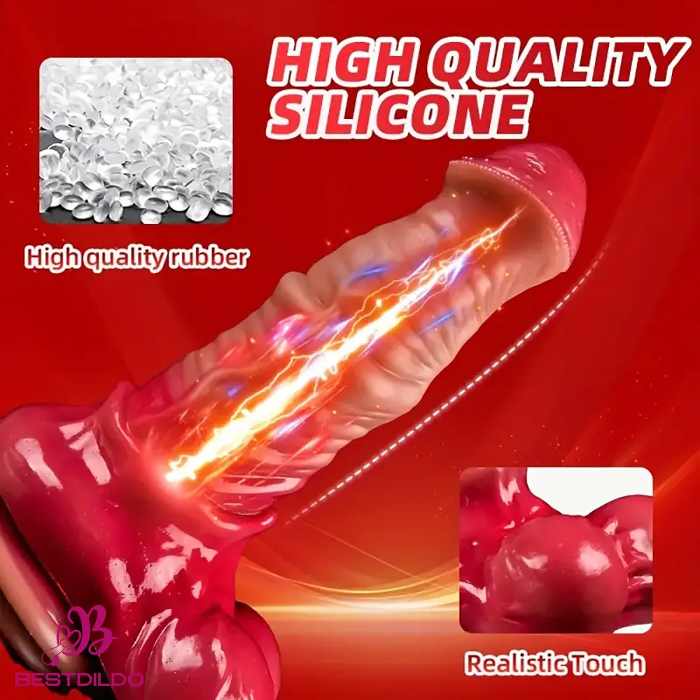 realdildos8 7.4in 8.46in 9.44in 10.03in 11.22in Big Silicone Soft Horse Animal Dildo