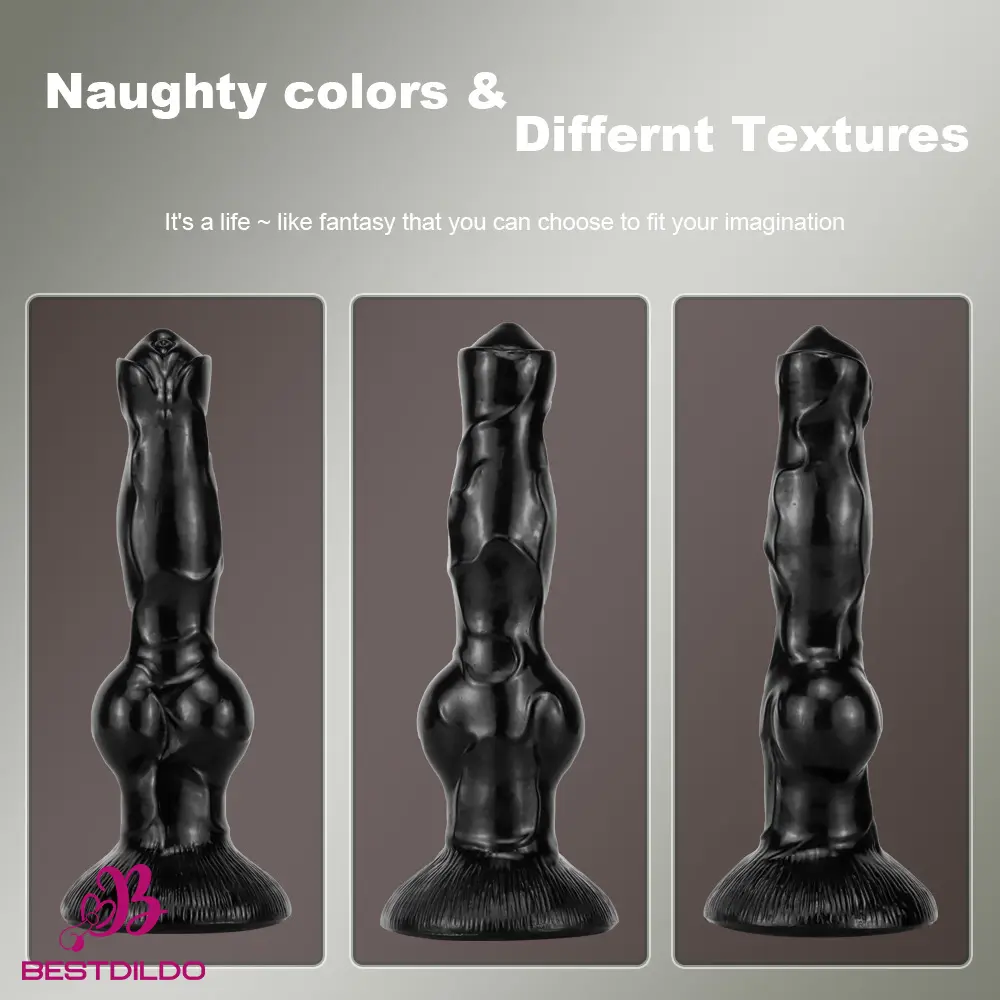 realdildos9 7.48in 9.45in 11.02in 12.99in Big Fantasy Animal Dog Cock Vaginal Sex Dildo