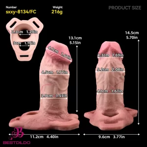5.7in Strap on Penis Extender Cock Sleeve Dildo Suitable For Hands-Free