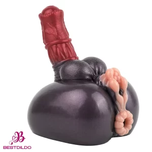 7.67in Silicone Fantasy Horse Dildo Masturbator Heavy Duty Suction Cup