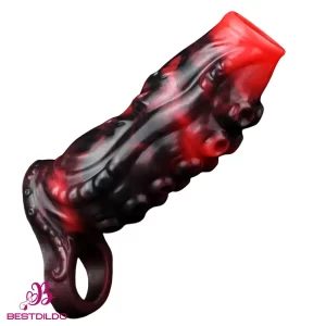 4.96in 5.51in 6.69in Tentacle Animal Soft Dildo Cock Sleeve For G-Spot Anus