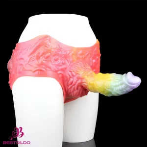 9.17in Monster Fantasy Odd Silicone Soft Strap on Hollow Dildo Pants