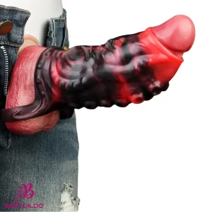 4.96in 5.51in 6.69in Tentacle Animal Soft Dildo Cock Sleeve For G-Spot Anus