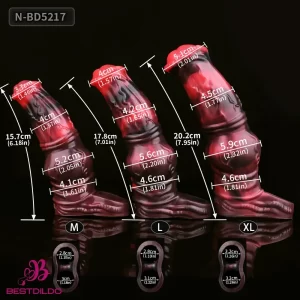 6.18in 7.01in 7.95in Horse Knot Animal Soft Dildo Sleeve Cock Adult Sex Toy