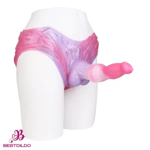 8.81in Knot Dog Silicone Monster Strap on Dildo For Couples Sex Using