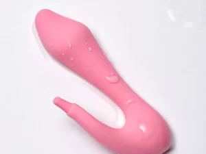 Air bubbles visible inside a squirting dildo liquid tube